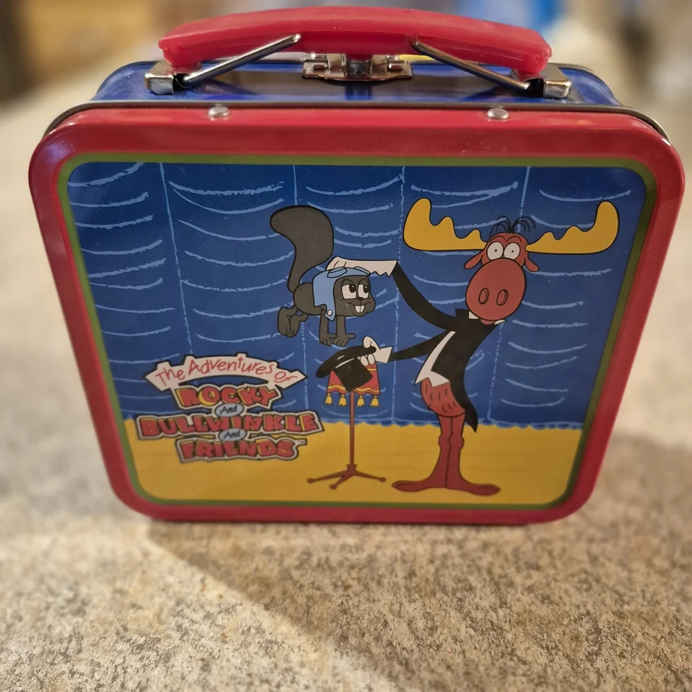 Rocky and Bullwinkle Metal Lunchbox